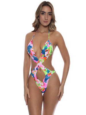 Luli Fama: Crossed Front Monokini (L788K32-111)