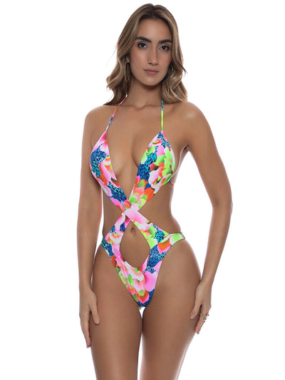 Luli Fama: Crossed Front Monokini (L788K32-111)