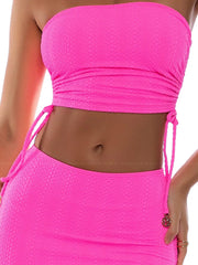 Luli Fama: Drawstring Tube-Mini Skirt (L781E09-559-L781E10-559)