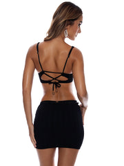 Luli Fama: Scrunch Up Mini Skirt (L781J74-001)