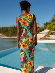 Luli Fama: Maxi Tank Dress (L826G89-111)