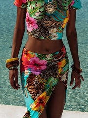 Luli Fama: Crop-Chain Skirt (L826I67-111-L826I68-111)