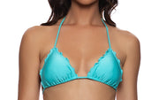 Wavey Triangle-Wavey Ruched Tie Side Bikini
