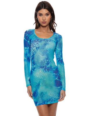 Luli Fama: Long Sleeve Mini Dress (L832I97-111)