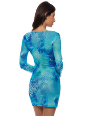 Luli Fama: Long Sleeve Mini Dress (L832I97-111)