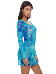 Luli Fama: Long Sleeve Mini Dress (L832I97-111)