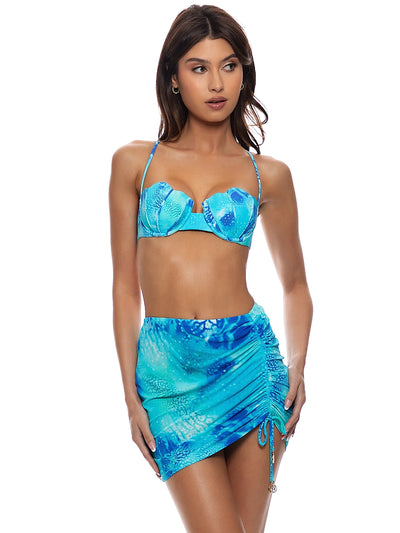 Luli Fama: Scrunched Up Mini Skirt (L832J74-111)