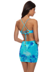 Luli Fama: Scrunched Up Mini Skirt (L832J74-111)