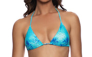 Crystallized Seamless Triangle-Seamless Ruched Back Bikini