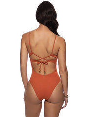 Luli Fama: Halter Ring One-Piece (L862G44-098)