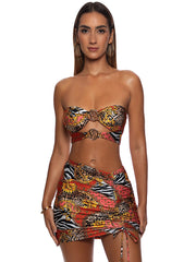 Luli Fama: Scrunched Up Mini Skirt (L856J74-111)
