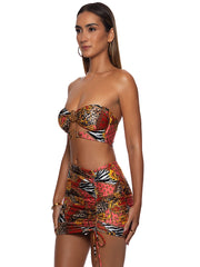 Luli Fama: Scrunched Up Mini Skirt (L856J74-111)