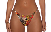 Double Loop Bandeau Crop-Chain Sides Bikini