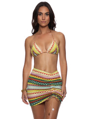 Luli Fama: Scrunched Up Mini Skirt (L853G74-111)