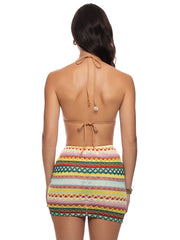 Luli Fama: Scrunched Up Mini Skirt (L853G74-111)