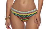 Halter Ring Cropped-Seamless Ruched Back Bikini