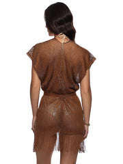Luli Fama: Short Caftan (L666L99-07G)