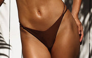 Molded Push-Up Bandeau Halter-Strap Ring Bikini