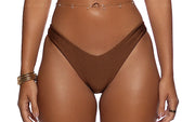 Zig Zag Knotted Cut-Out Triangle-High Leg Bikini