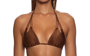 Zig Zag Knotted Cut-Out Triangle-High Leg Bikini