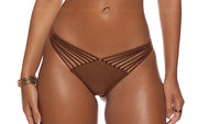 Underwire Push-Up Bandeau-Strappy Ruched Back Bikini