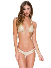 Luli Fama: Zig Zag Knotted Cut Out Triangle-Zig Zag Open Side Bikini (L176283-316-L176551-316)
