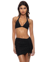 Luli Fama: Scrunched Up Mini Skirt (L835J74-001)