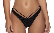 Double Luli Ring Bandeau-Strappy Loop Scrunch Bikini