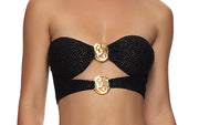 Double Luli Ring Bandeau-Strappy Loop Scrunch Bikini