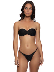 Luli Fama: Underwire Push Up Bandeau-Strap Ring Thong Bikini (L835083-001-L835J23-001)