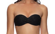 Underwire Push Up Bandeau-Strap Ring Thong Bikini