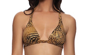 Triangle Halter-Seamless Ruched Back Bikini