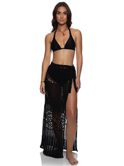 Luli Fama: Long Wrap Skirt (L850G68-001)