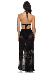 Luli Fama: Long Wrap Skirt (L850G68-001)