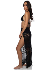 Luli Fama: Long Wrap Skirt (L850G68-001)