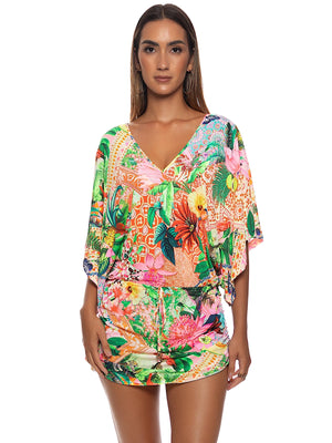 Luli Fama: Cabana V-Neck Dress (L842976-111)