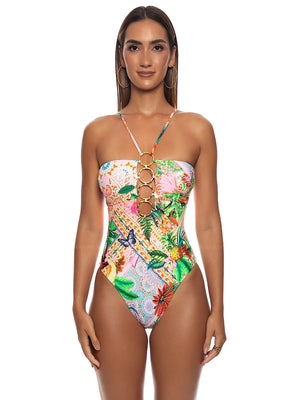 Luli Fama: Halter Ring One-Piece (L842G44-111)