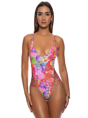 Luli Fama: Strappy Sides Bodysuit (L857R06-111)