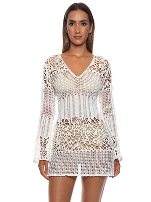 Luli Fama: Long Sleeve Short Dress (L850G75-068)