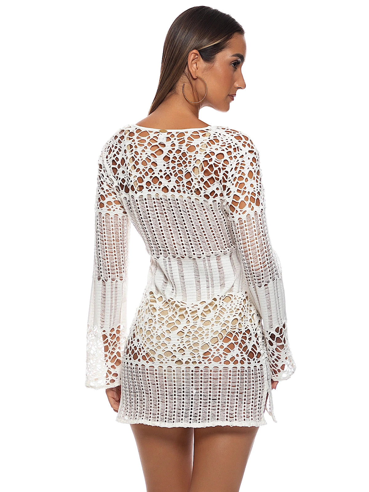 Luli Fama: Long Sleeve Short Dress (L850G75-068)