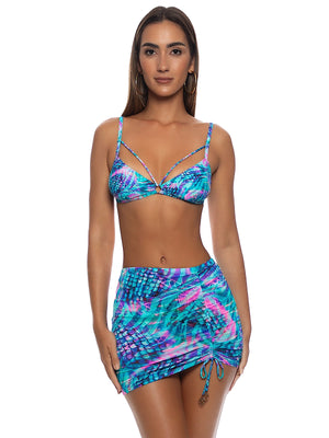 Luli Fama: Scrunched Up Mini Skirt (L845J74-111)
