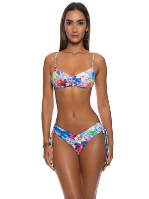 Luli Fama: Ruched Tank Bra-Drawstring Side Bikini (L851G38-111-L851N64-111)