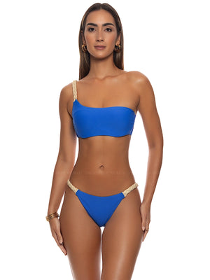 Luli Fama: One Shoulder Braided Laced Back-Braided Bikini (L805E41-340-L805I18-340)
