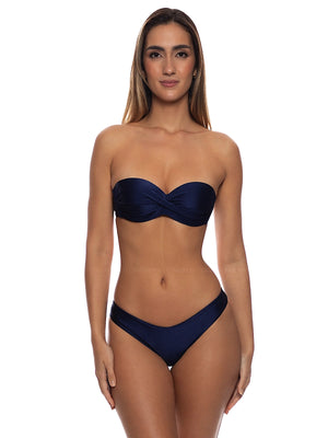 Luli Fama: Underwire Push-Up Bandeau-Moderate Bikini (L176083-018-L176I06-018)