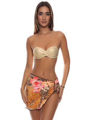 Luli Fama: Sarong Mini Skirt (L885B59-111)