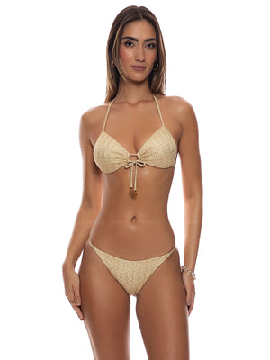 Luli Fama: Molded Push Up Bandeau-Brazilian Bikini (L884X35-014-L88436W-014)