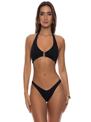 Luli Fama: Scoop Neck Halter-High Leg Bikini (L887G10-001-L887C50-001)