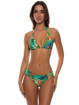 Luli Fama: Triangle Halter-Seamless Bikini (L89073P-111-L890H27-111)