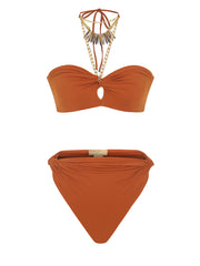 Maliluha: Bohemian Fortunes Fox Bikini (SS22BKN05-ORNG)