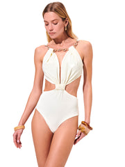 Maliluha: Mamma Mia Ivory One Piece (SS22MY08-WHT)